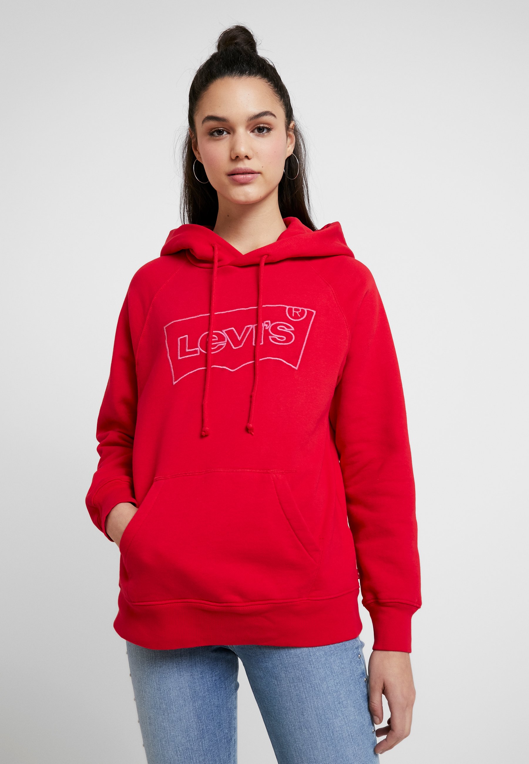 Levi's® GRAPHIC SPORT HOODIE OUTLINE Hoodie redRood Levi's® Hoodie redRood Zalando.nl