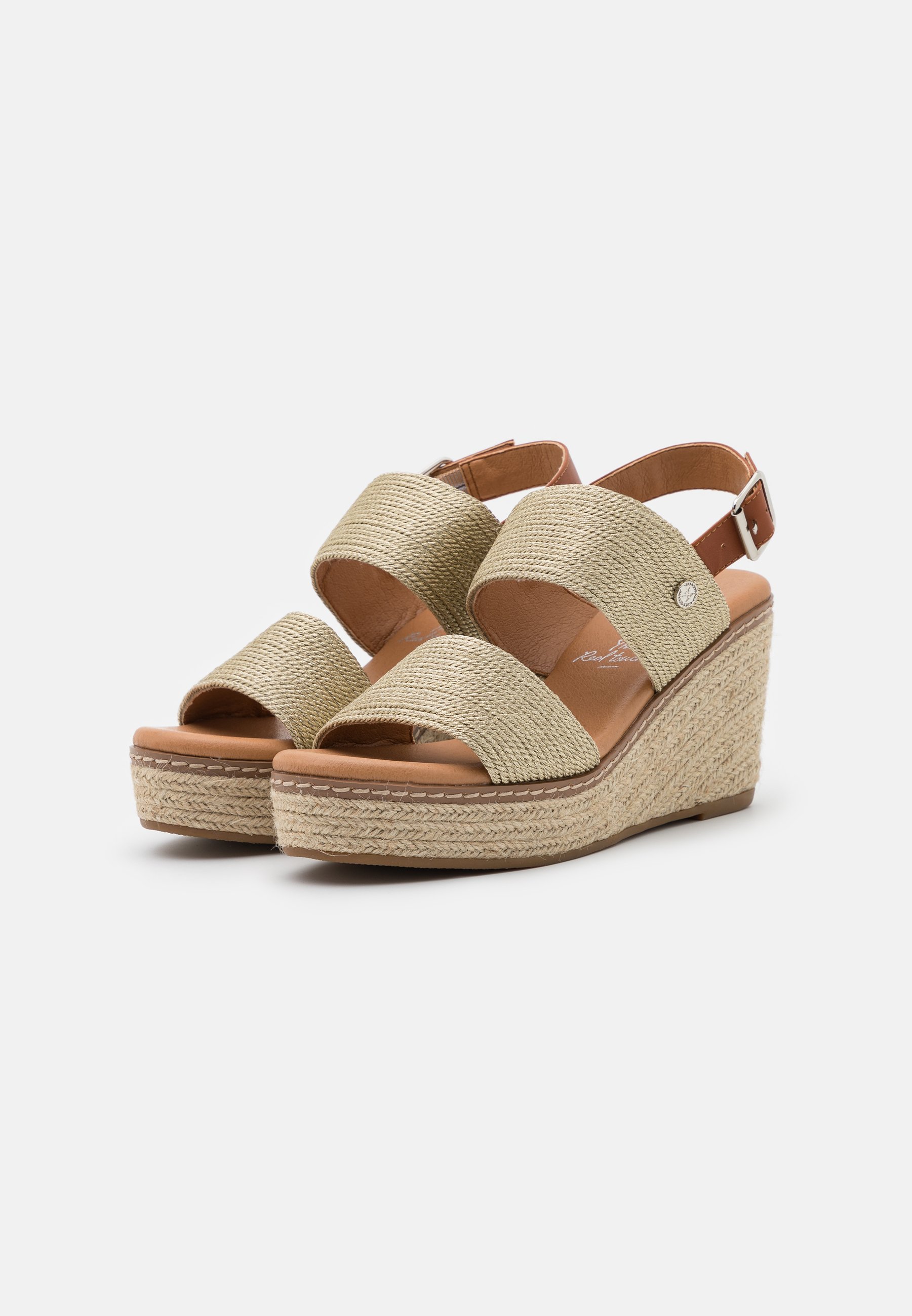 XTI Sandalen met hoge hak - gold/goudkleurig - Zalando.be