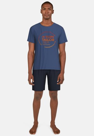 TOM TAILOR SET - Pigiama - blau mittel uni