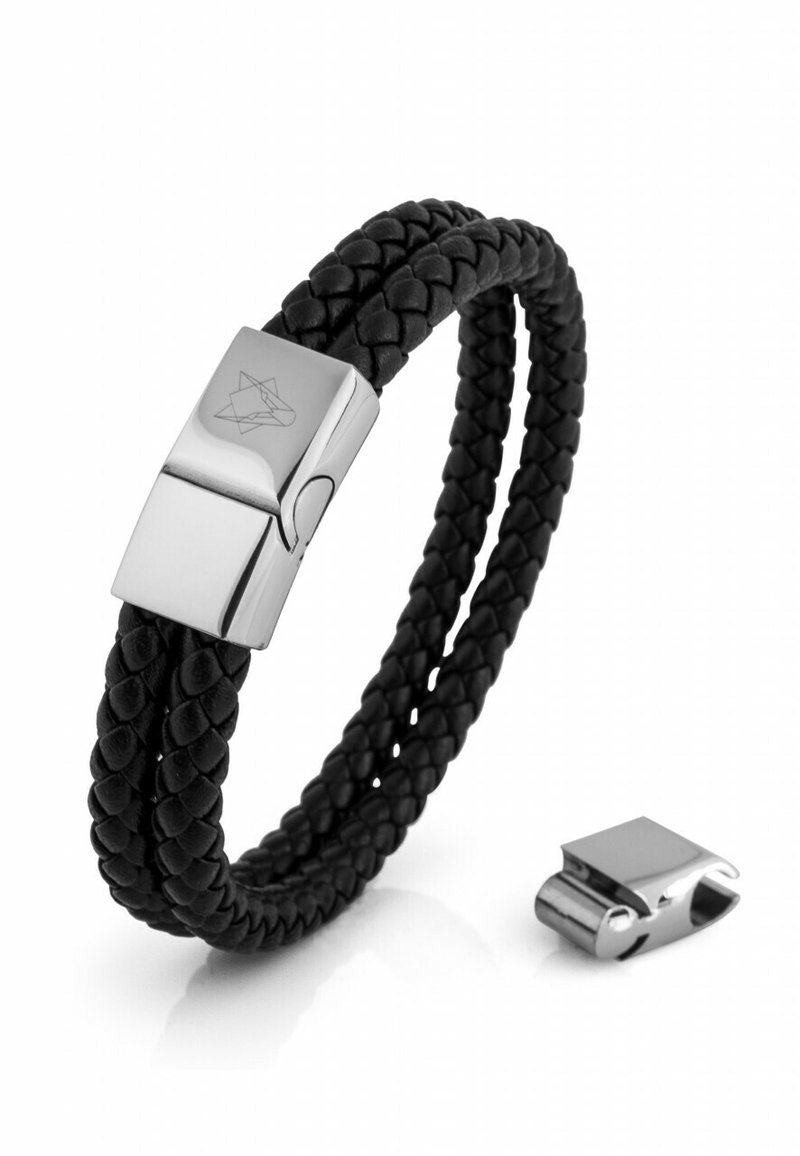 Herren Halsketten | Akitsune SIMPLICITAS Armband silver black/schwarz meliert - BS88895 Herren Halsketten | Akitsune SIMPLICITAS Armband silver black/schwarz meliert - BS88895