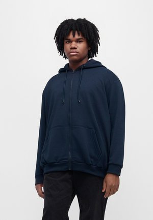Jack & Jones, Zip Plus Size Plain Zip - Mikina so zipsom - navy blazer