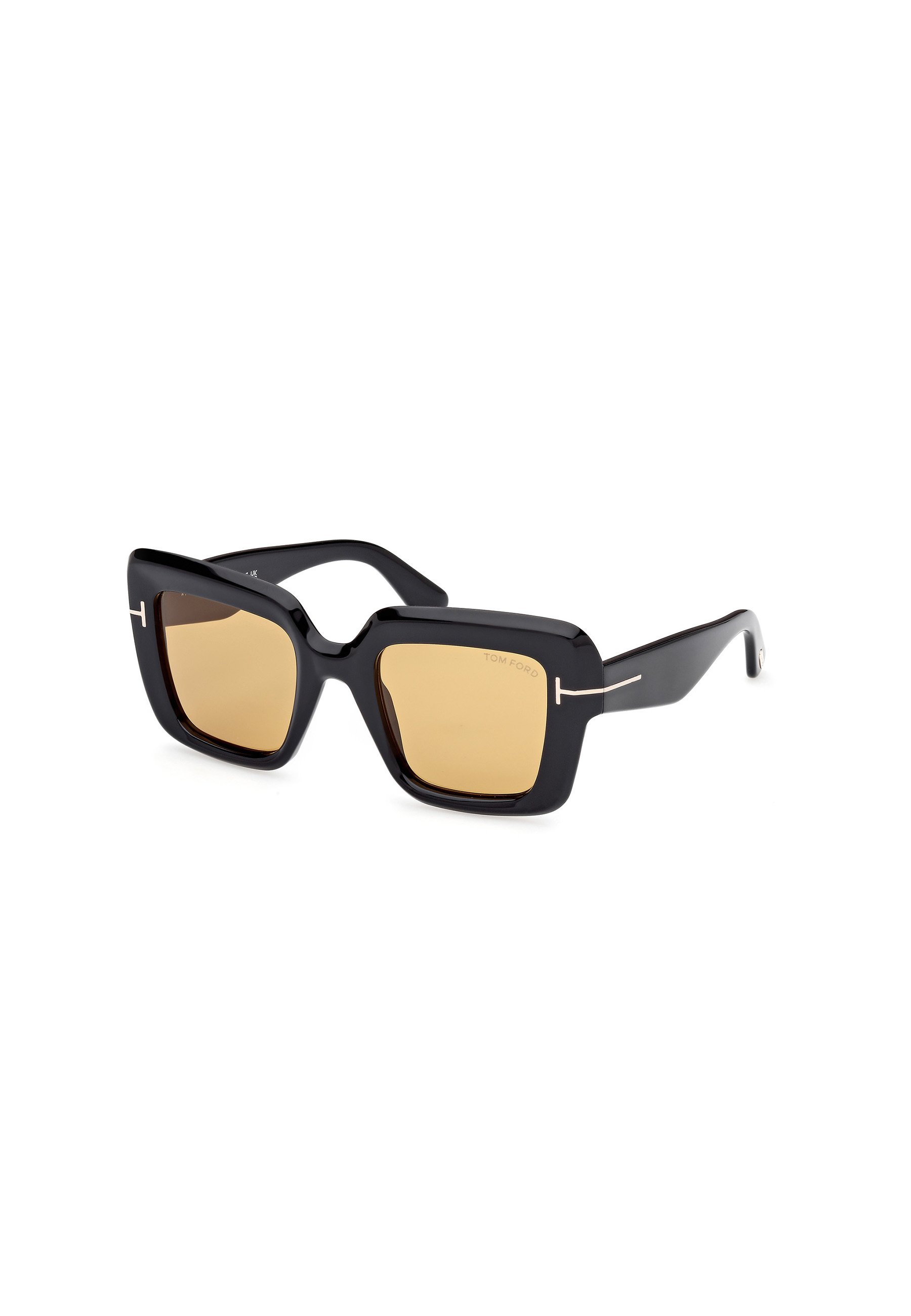 Tom Ford FT1157 ESME - Sunglasses - glossy black-brown/black 