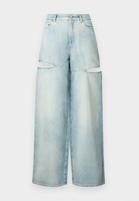 LAURYN LOOSE CUT OUT EASY RIDER - Leveälahkeiset - light wash