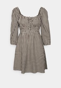Forever New JOSIE PUFF SLEEVE MINI DRESS - Vestido de cocktail / Vestido de festa - chocolate