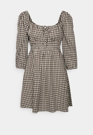 JOSIE PUFF SLEEVE MINI DRESS - Cocktail dress / Party dress - chocolate
