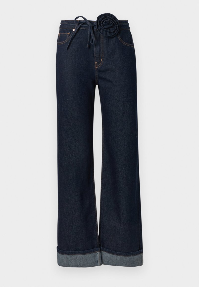 Vero Moda Straight leg jeans donkerblauw denim