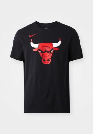 Nike Performance NBA CHICAGO BULLS LOGO TEE - Marškinėliai su spaudiniu - black