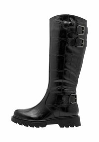 Batai su platforma - black croco