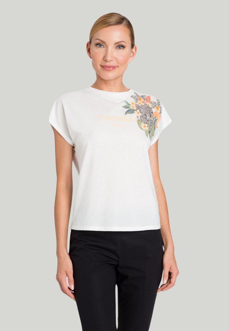 TWINSET T-shirt print wit TWINSET T-shirt print wit