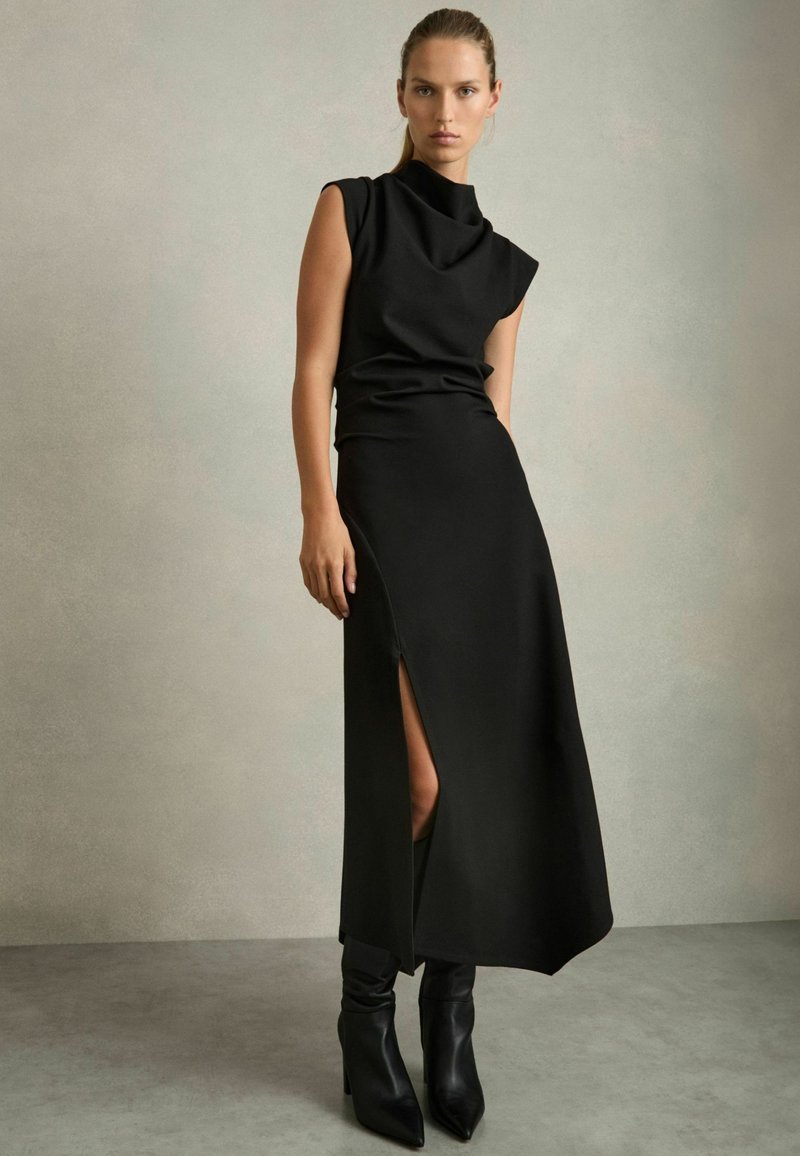 Reiss REGULAR FIT - HARLAN DRAPED - Maksimekko - black