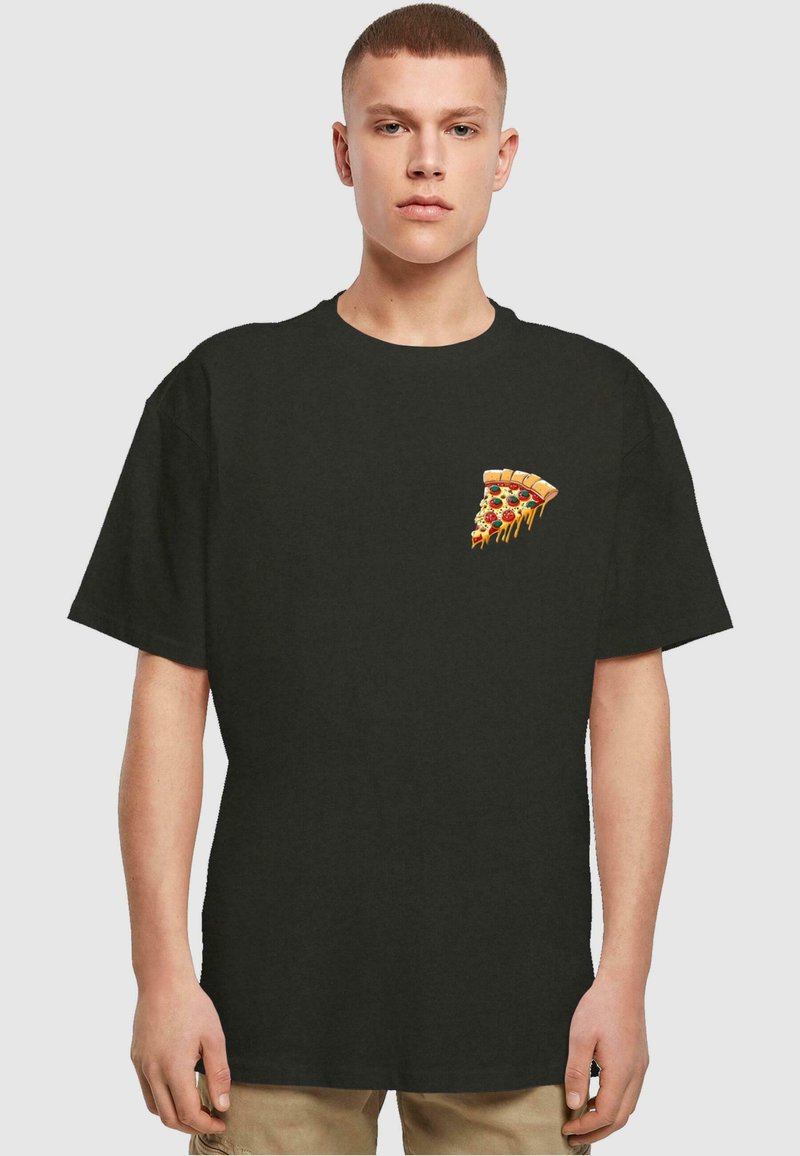 Merchcode PIZZA COMIC HEAVY  - T-shirts med print - black
