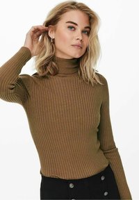 ONLY ONLKAROL ROLL NECK - Trui - toasted coconut