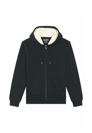 Felpa con zip - black