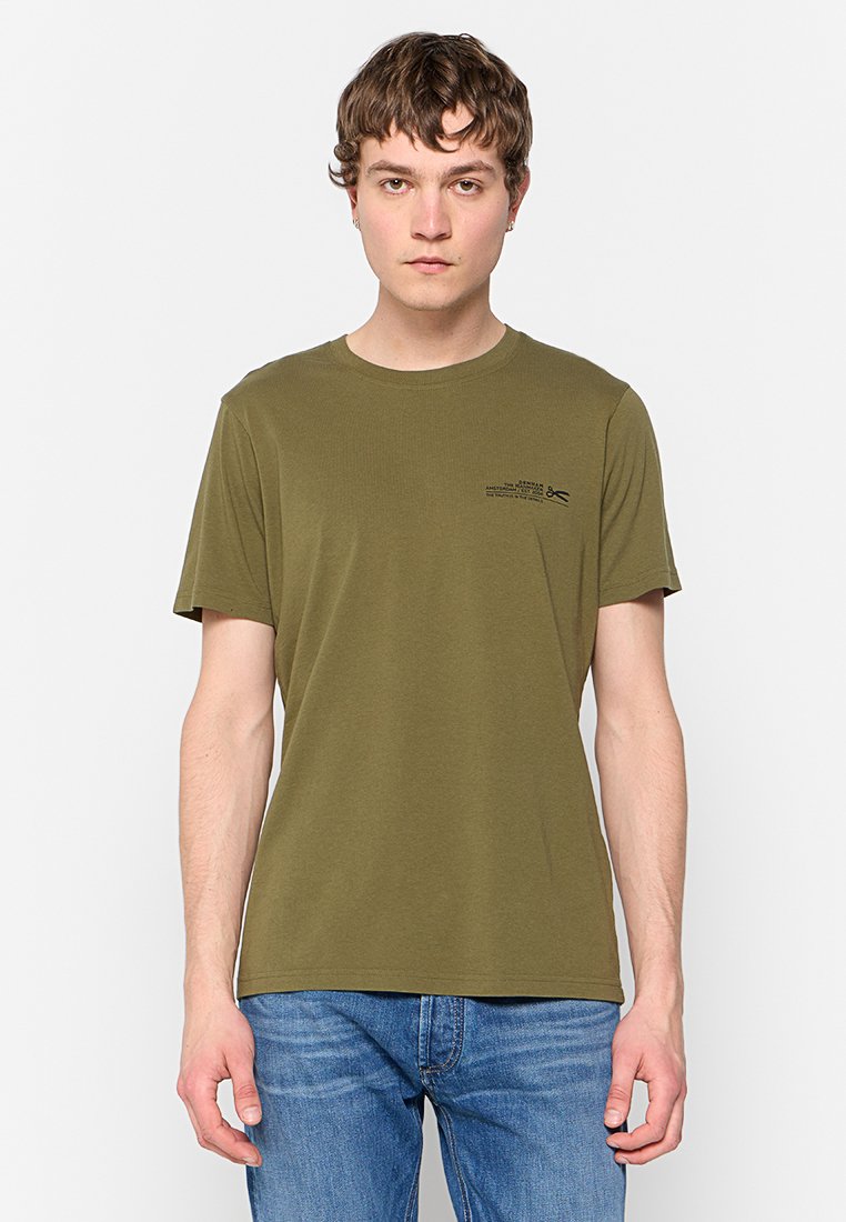 Denham T-shirt print kaki