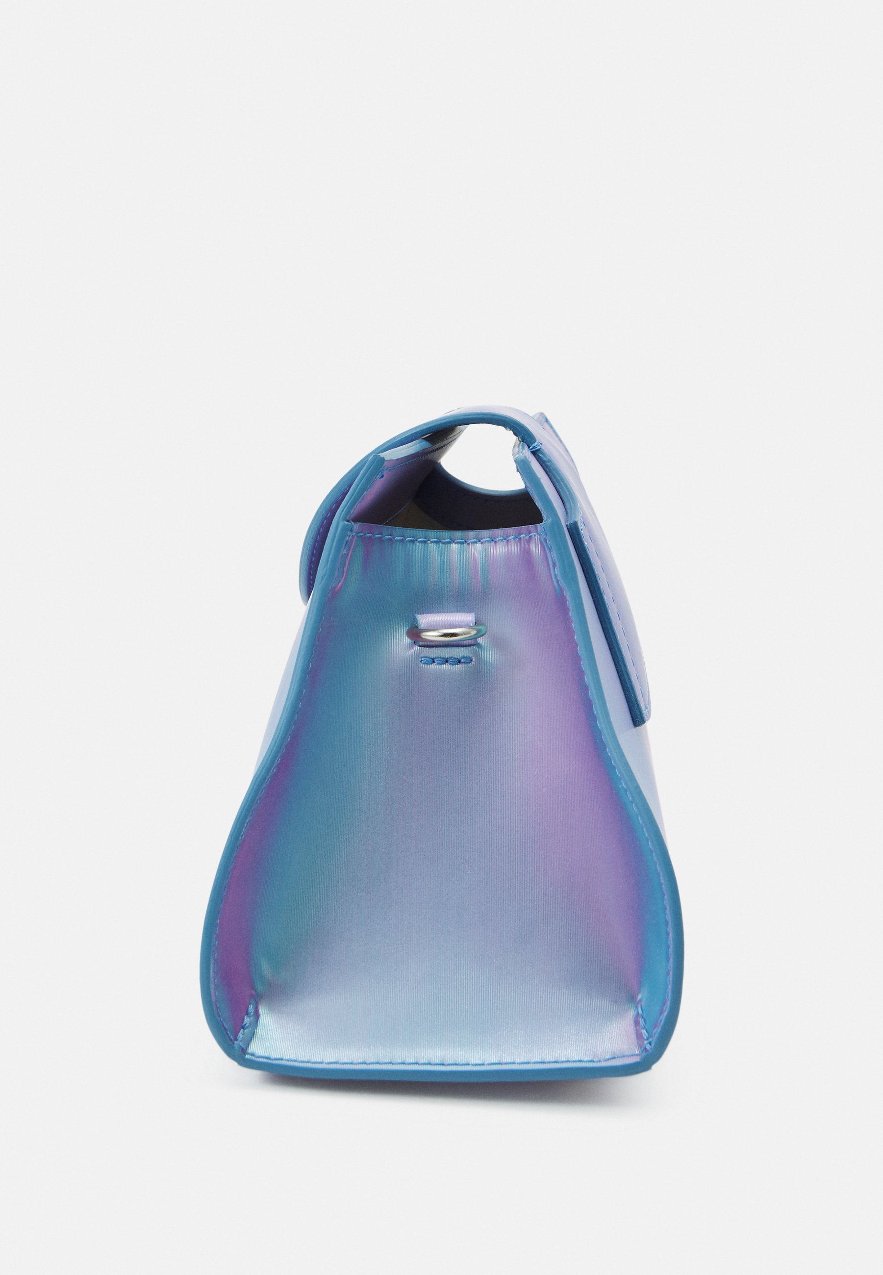 GCDS COMMA HOLOGRAPHIC SMALL BAG - Handtasche - silver