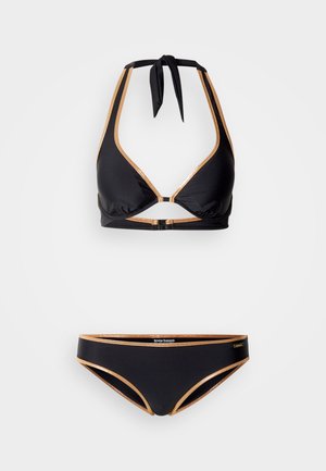 Bruno Banani, WIRE MILANO - Μπικίνι - black/copper-coloured