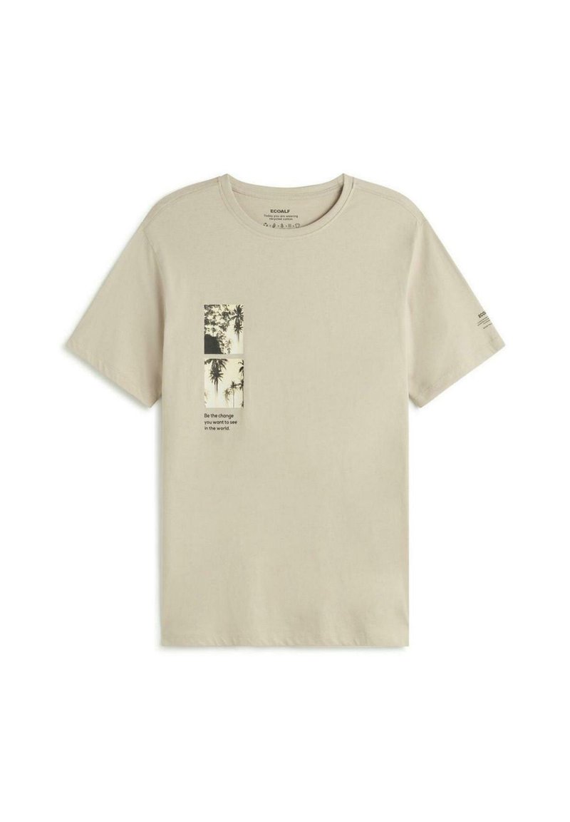 Ecoalf T-shirt print beige