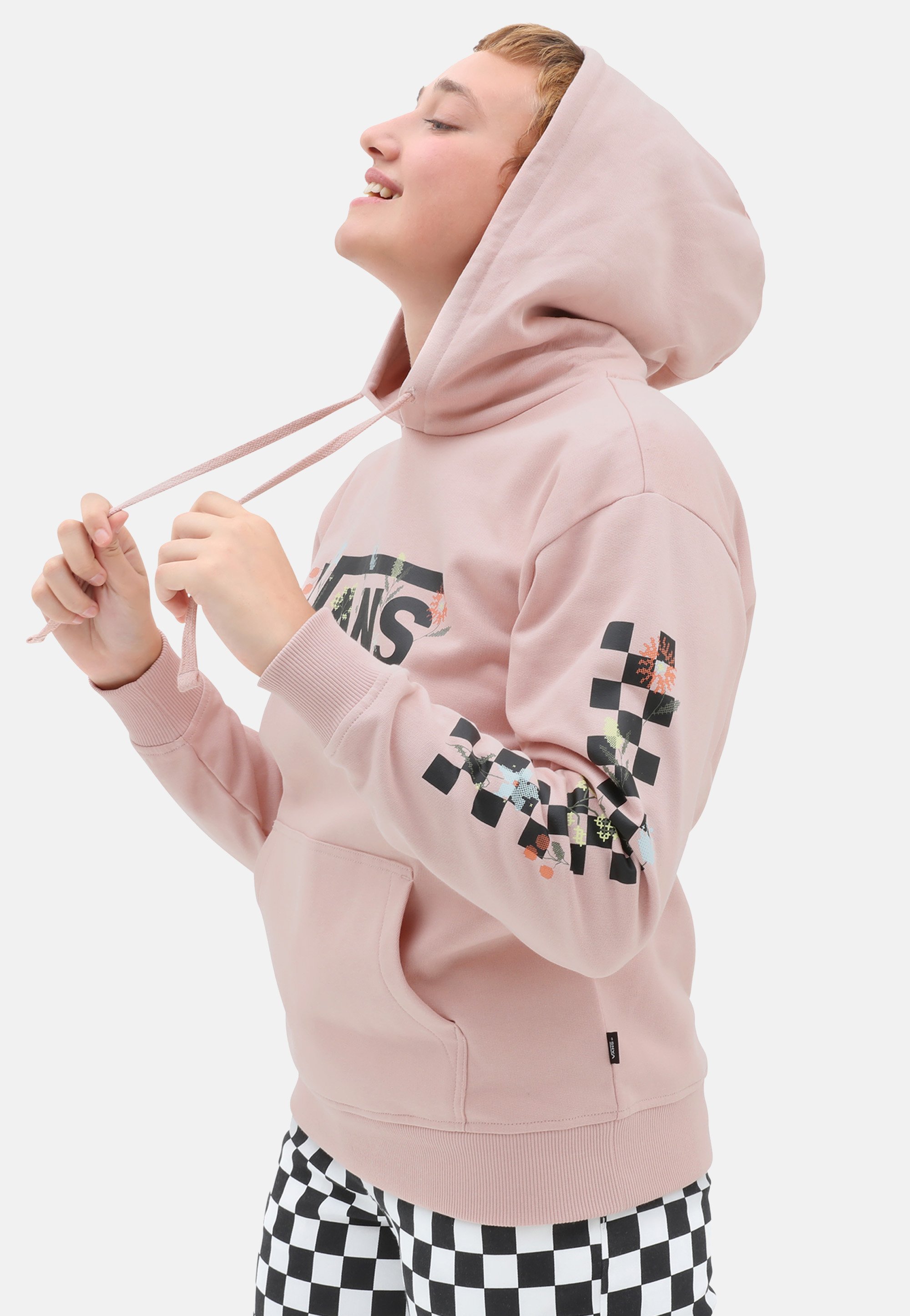 Vans TANGLE MICRO DITSY - Hoodie - medium pink/mottled pink - Zalando.de