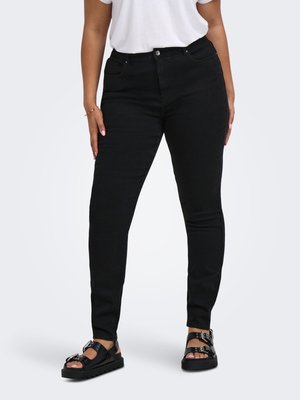 ONLY Carmakoma, Skinny fit CARCRUZ High waist Ankle length - Jeans Skinny Fit - black denim