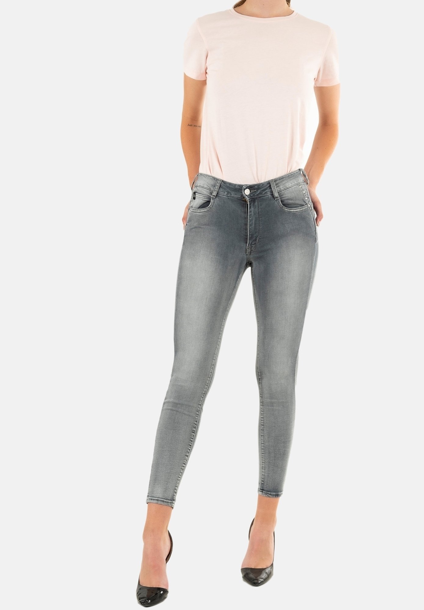 Le Temps Des Cerises JFROCHE Jeans Skinny gris
