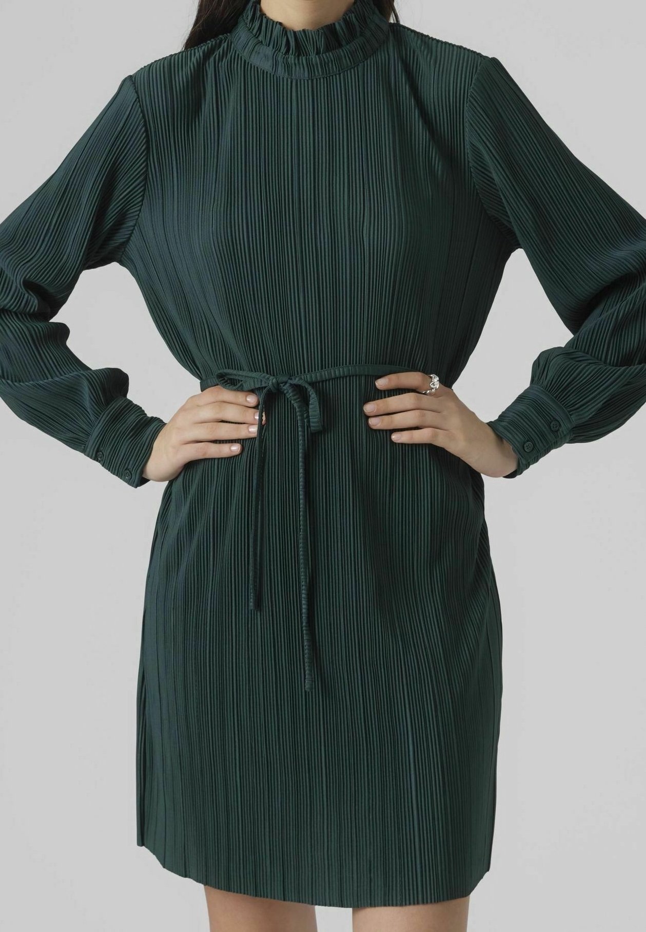 Vero Moda Day dress - dark green - (Pre-owned) - Zalando.ie