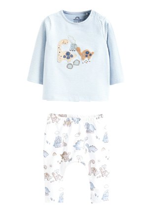 Next 2 PIECE SET - Leggings - Hosen - blue dinosaur