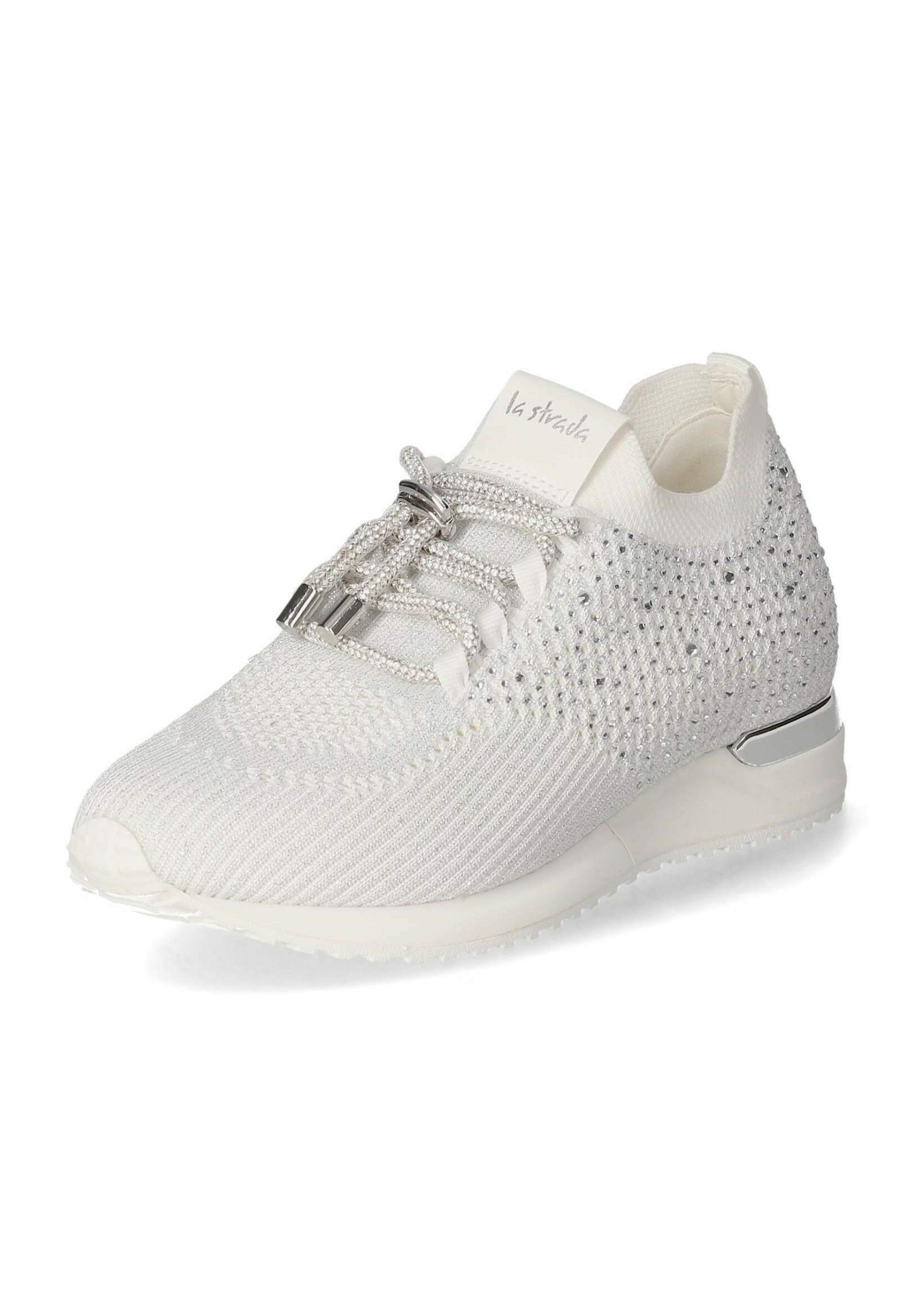 Trainers La Strada Witte Sneaker La Strada White Knitted La Strada