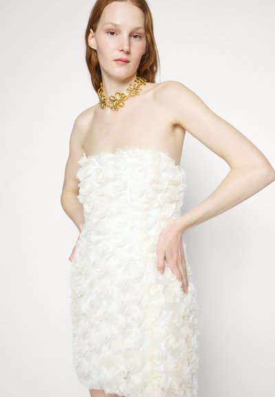 VACLAV FLORAL MINI BANDEAU DRESS WEDDING - Kokteilinė suknelė / vakarėlių suknelė - ivory