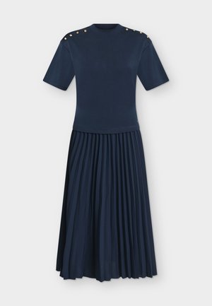 Tommy Hilfiger, BUTTON HIGH DRESS - Jerseyjurk - dark blue