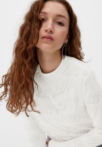QS T-shirt à manches longues - ecru