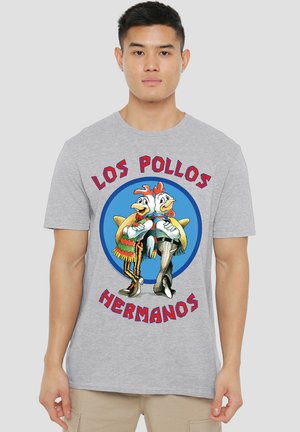 BREAKING BAD LOS POLLOS HERMANOS - Print T-shirt - mottled grey