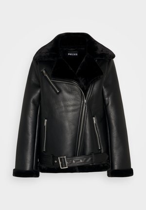 Kunstlederjacke - black
