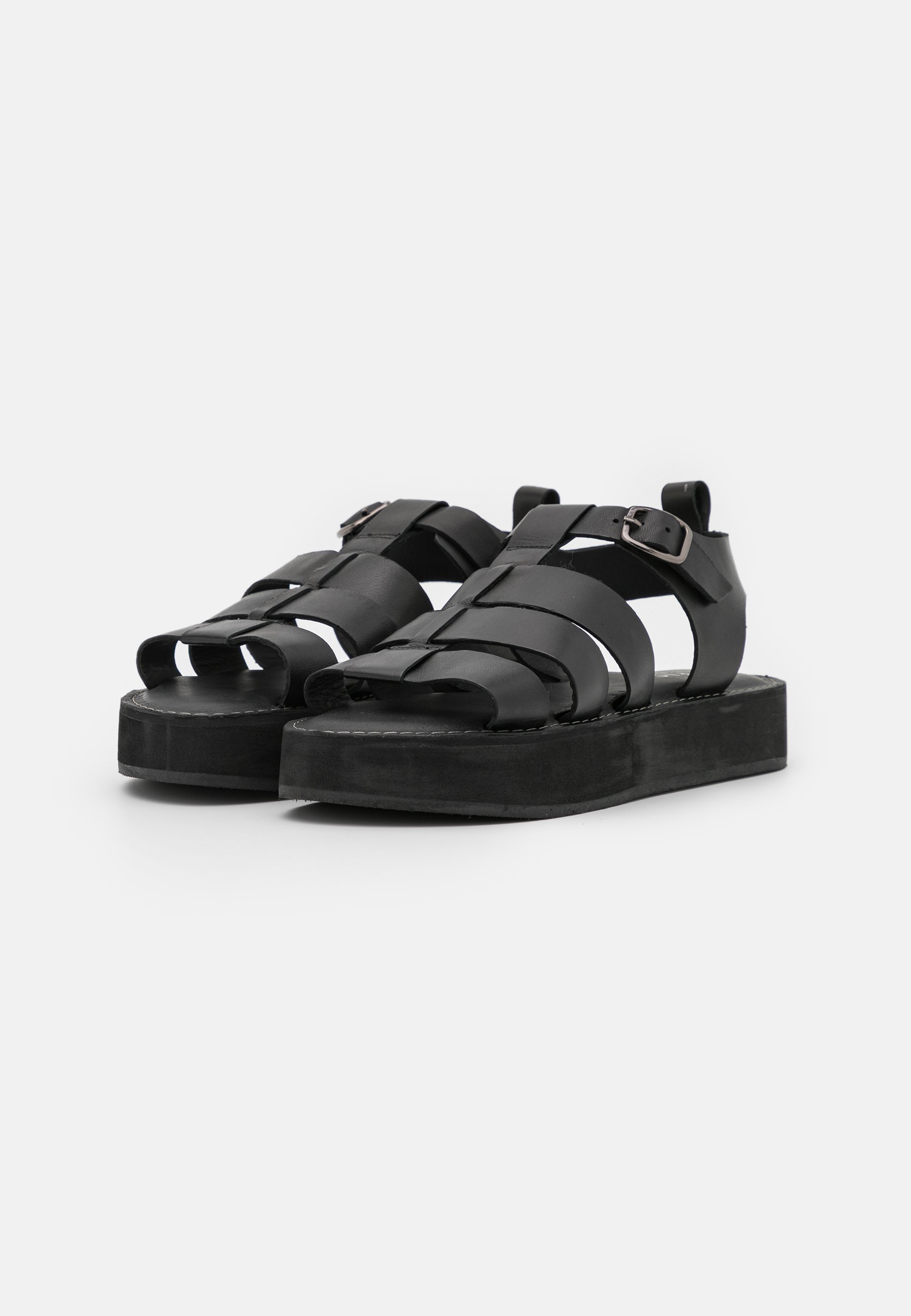 office black platform sandals