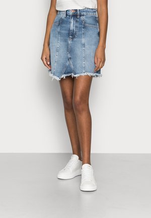DENIM SKIRT - Denimová sukně - light blue denim