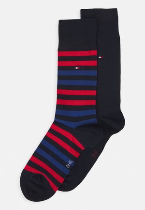 MEN DUO STRIPE SOCK 2 PACK - Calcetines - blue/red