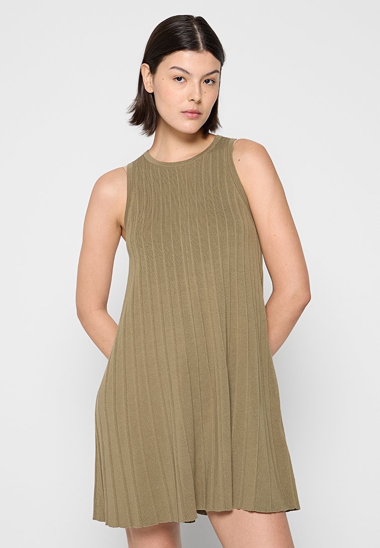 Replay Gebreide jurk kaki Replay Gebreide jurk kaki