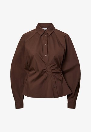 Pieces, PCELODIE SHIRT - Риза с копчета - chicory coffee