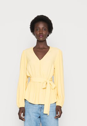 WRAP TOP - Camicetta - straw