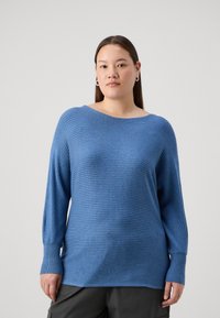 ONLY Carmakoma CARNEW ADALINE - Svetr - coronet blue melange