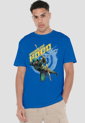 Cotton Soul, ARROW BEWARE - Print T-shirt - royal blue