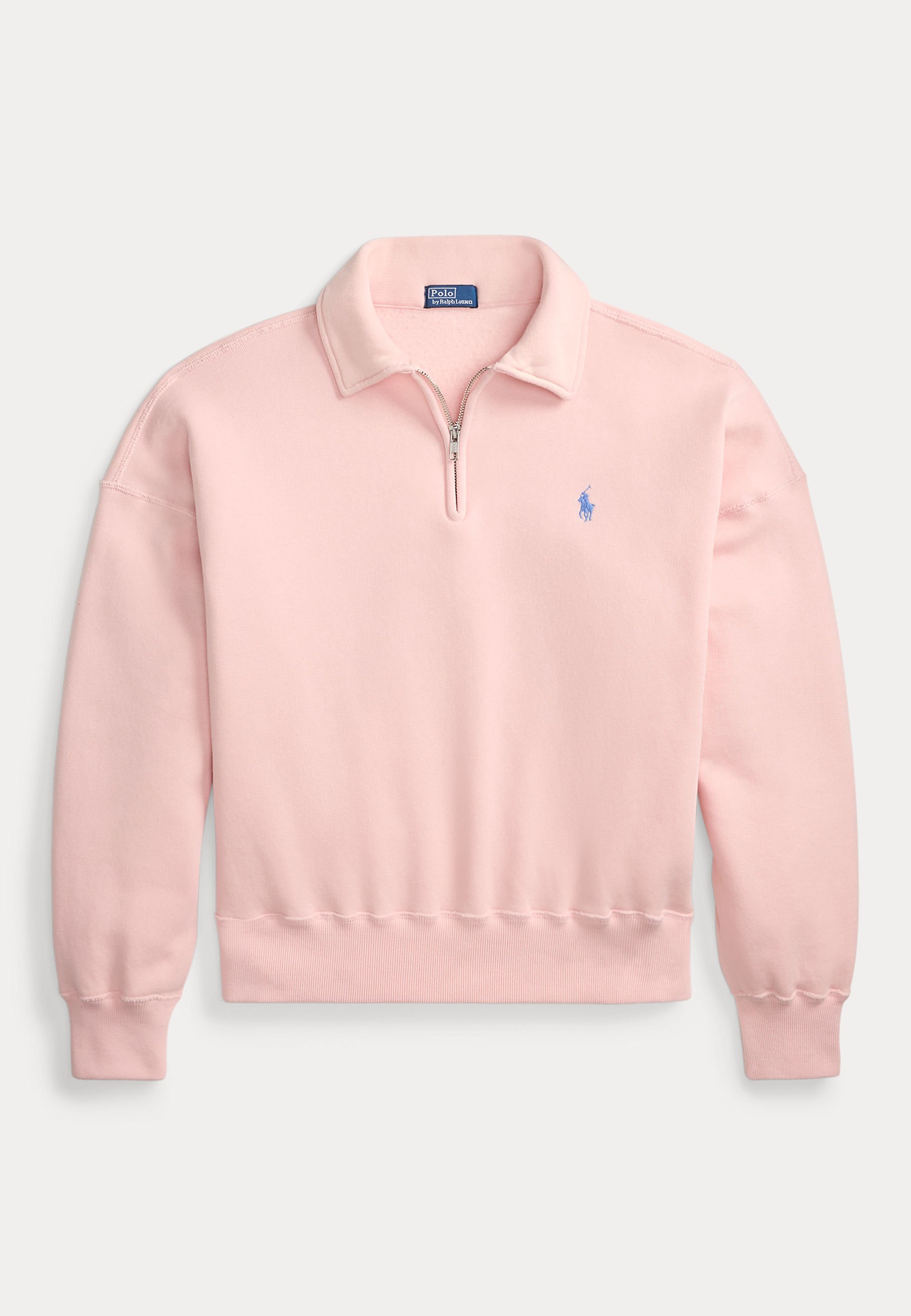 Polo Ralph Lauren FLEECE QUARTER-ZIP - Sweatshirt - pink sand/pink