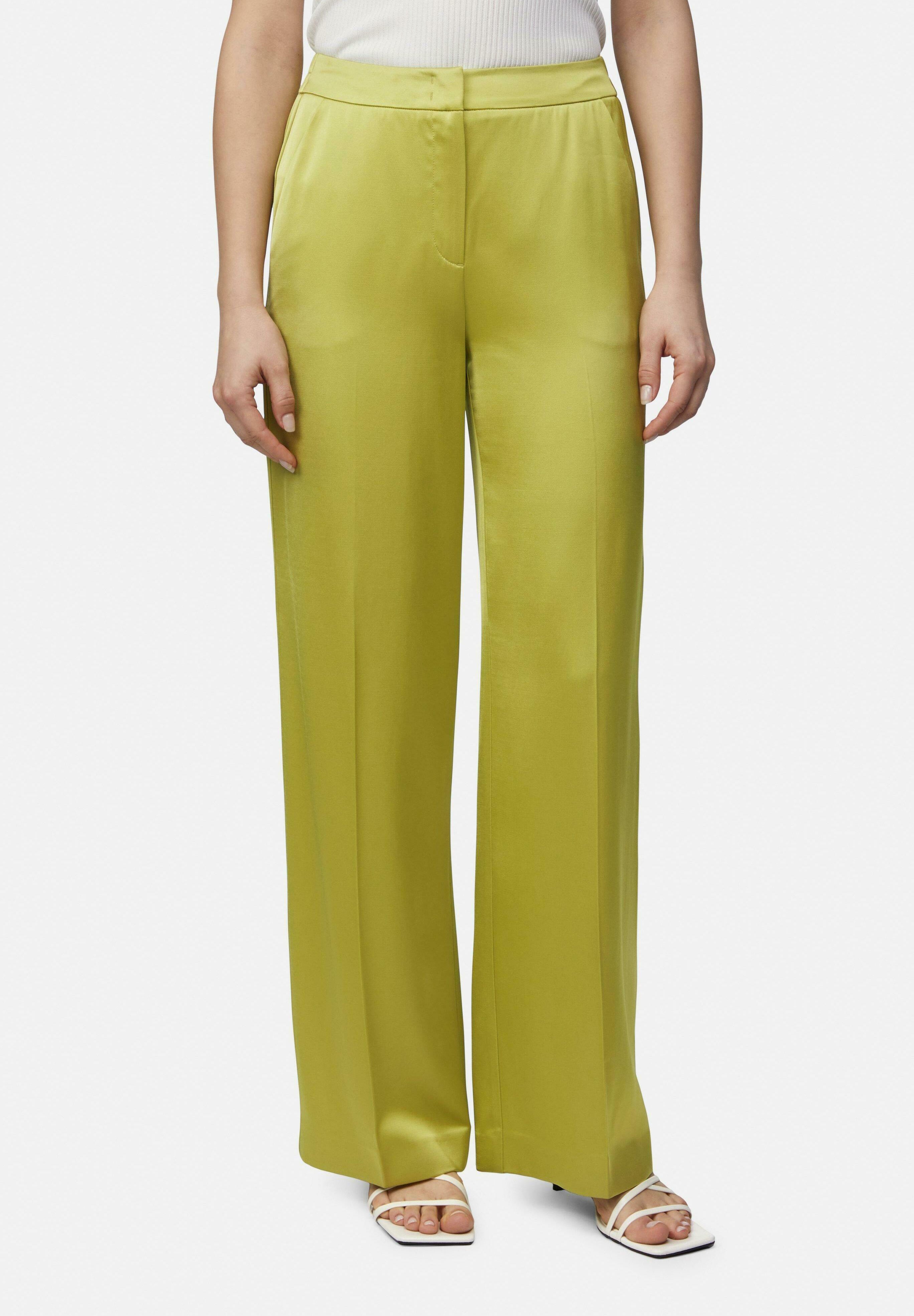 Comma Plissee-Hose Mit Leichtem Glanz – Satin, Weit Geschnitten, Mit Gummizug, Für Urlaub & Party