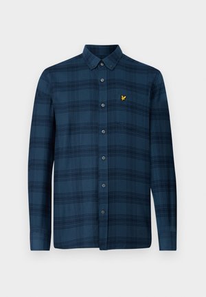 Lyle & Scott TONAL CHECK - Camisa - dark navy/dark denim