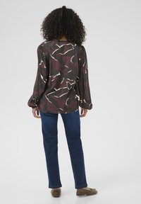 Kaffe BEATE AMBER - Blouse - windsor wine black flower