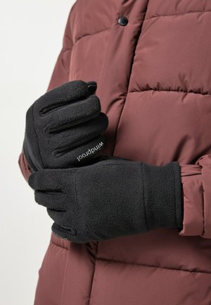 JP1880, GLOVES, WINDPROOF, TOUCHSCREEN-COMPATIBLE, ONE SIZE - Fingerhandschuh - black