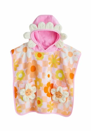 REGULAR FIT - ZIP TOWELLING PONCHO  . - Prosop de baie - pink