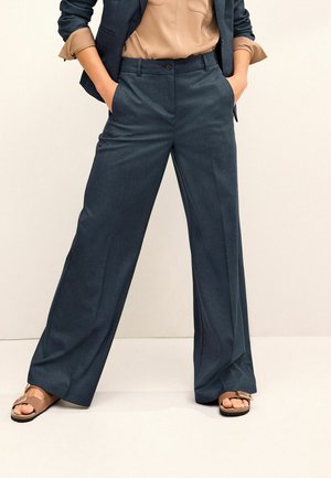 PINSTRIPE - Tygbyxor - navy blue