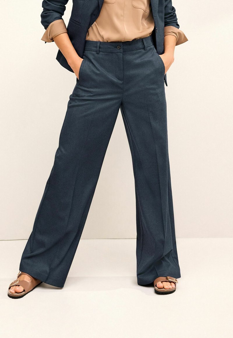 Next PINSTRIPE - Tygbyxor - navy blue