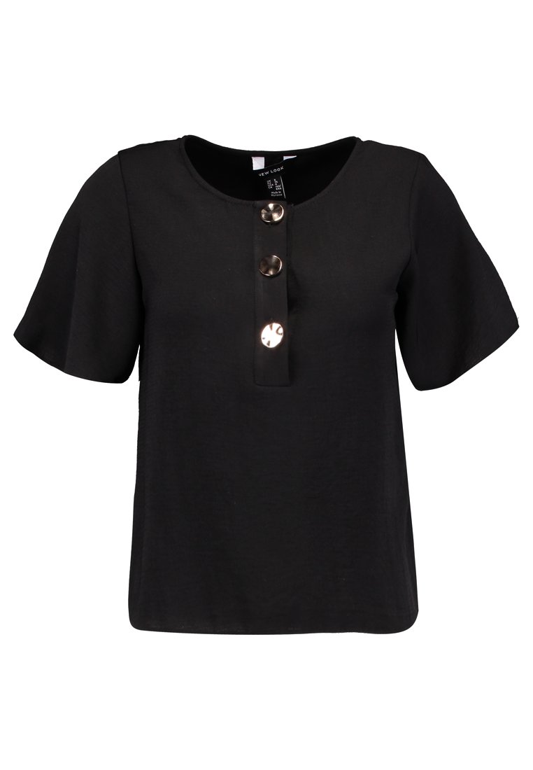 New Look T-shirt print zwart