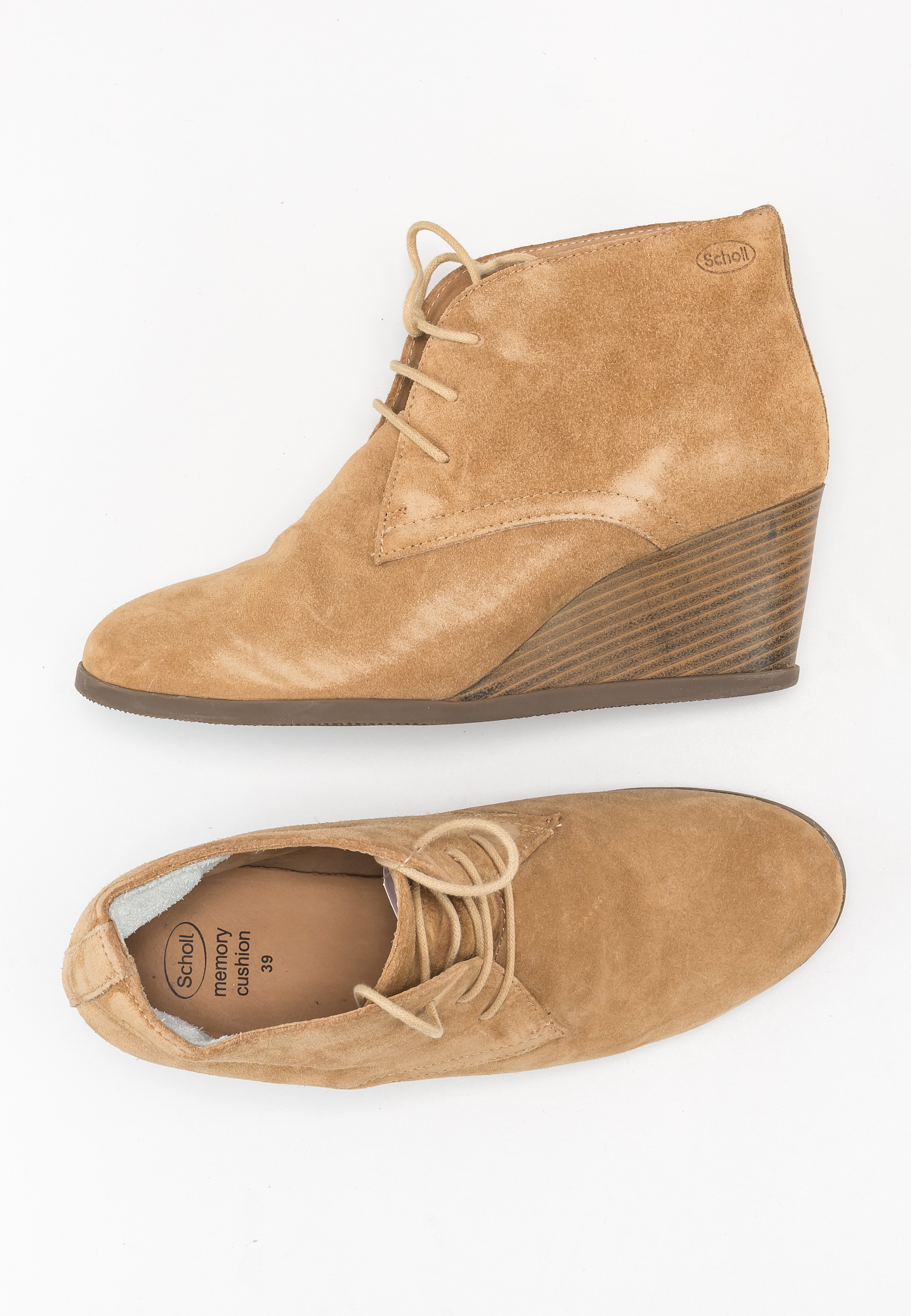 Scholl Botines de cuña - beige - Zalando.es